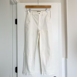 Everlane The Straight Leg Crop in White 00